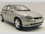 VAUXHALL CORSA GSi SILVER UK RHD 1-18 SCALE 18846